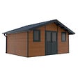 DIRECT-ABRIS - Abri de Jardin Composite ISORA - Surface intérieure : 20m2 - Brun - vignette