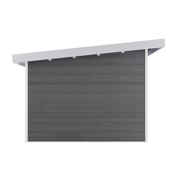 DIRECT-ABRIS - Abri de Jardin Composite ALMA - 9m2 Gris/blanc - Cabane de Jardin - large