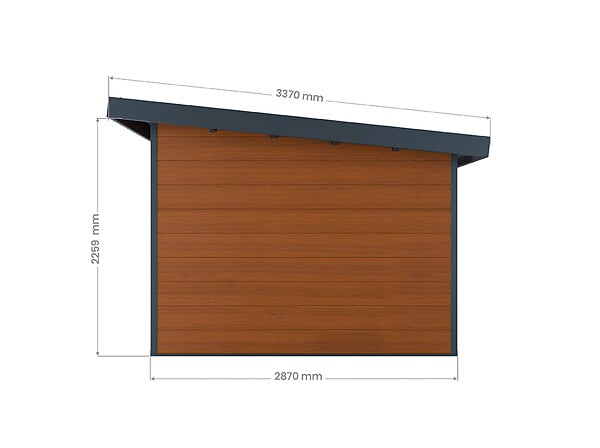 DIRECT-ABRIS - Abri de Jardin Composite ALMA - 9m2 Brun - Cabane de Jardin - large