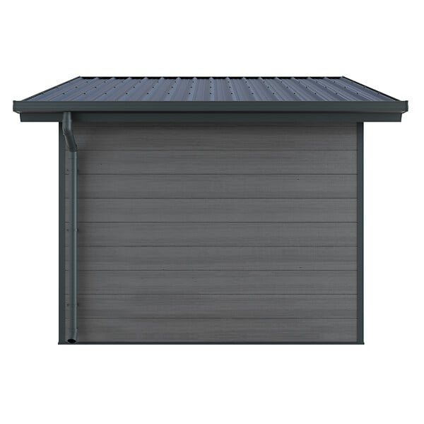 DIRECT-ABRIS - Abri de Jardin Composite ISORA - 12m2 Gris - Cabane Atelier / Abri Velo - large