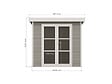 DIRECT-ABRIS - Abri de Jardin Composite ALMA - 5m2 - Gris clair - Cabane de jardin - vignette