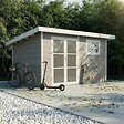 DIRECT-ABRIS - Abri de Jardin Composite ALMA - 11m2 Gris clair - Garantie 20 ans - Cabanon de Jardin - vignette