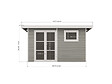DIRECT-ABRIS - Abri de Jardin Composite ALMA - 11m2 Gris clair - Garantie 20 ans - Cabanon de Jardin - vignette
