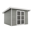 DIRECT-ABRIS - Abri de Jardin Composite ALMA - 9m2 Gris clair - Cabane de Jardin - vignette