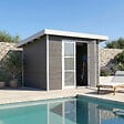 DIRECT-ABRIS - Abri de Jardin Composite ALMA - 7m2 - Gris/blanc - Cabane de jardin - vignette
