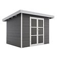 DIRECT-ABRIS - Abri de Jardin Composite ALMA - 7m2 - Gris/blanc - Cabane de jardin - vignette