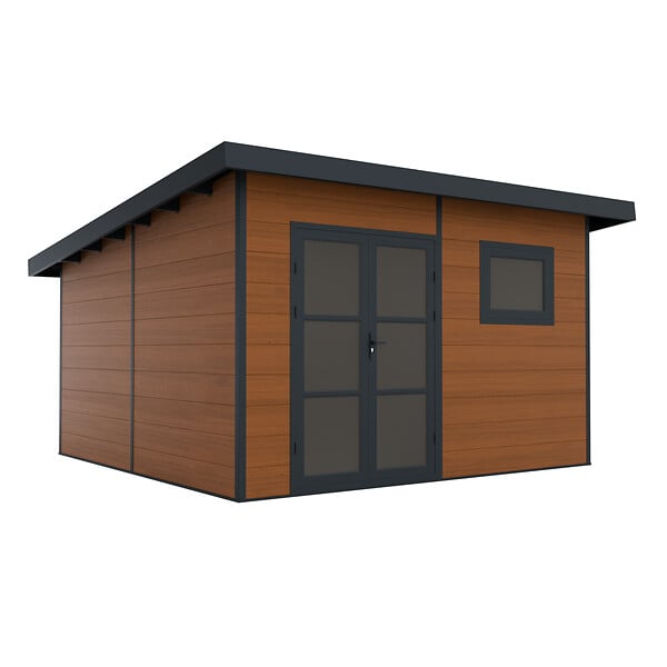 DIRECT-ABRIS - Abri de Jardin Composite ALMA - 15m2 - Brun - Cabane de Jardin - large