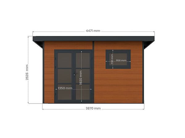 DIRECT-ABRIS - Abri de Jardin Composite ALMA - 15m2 - Brun - Cabane de Jardin - large