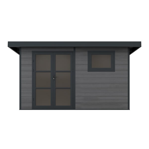 DIRECT-ABRIS - Abri de Jardin Composite ALMA - 11m2 Gris - Garantie 20 ans - Cabanon de Jardin - large