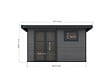 DIRECT-ABRIS - Abri de Jardin Composite ALMA - 11m2 Gris - Garantie 20 ans - Cabanon de Jardin - vignette