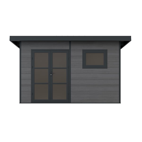 DIRECT-ABRIS - Abri de Jardin Composite ALMA - 15m2 Gris - Cabane de Jardin - large