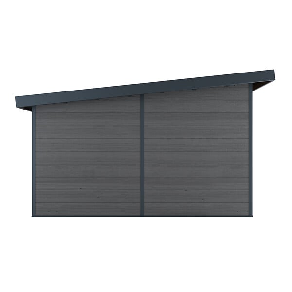 DIRECT-ABRIS - Abri de Jardin Composite ALMA - 15m2 Gris - Cabane de Jardin - large