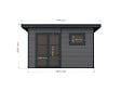 DIRECT-ABRIS - Abri de Jardin Composite ALMA - 15m2 Gris - Cabane de Jardin - vignette