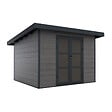 DIRECT-ABRIS - Abri de Jardin Composite ALMA - 9m2 Gris - Cabane de Jardin - vignette
