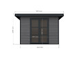 DIRECT-ABRIS - Abri de Jardin Composite ALMA - 9m2 Gris - Cabane de Jardin - vignette