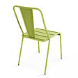 OVIALA - Chaise de jardin en métal vert - Dieppe - vignette