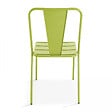 OVIALA - Chaise de jardin en métal vert - Dieppe - vignette