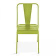 OVIALA - Chaise de jardin en métal vert - Dieppe - vignette