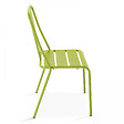 OVIALA - Chaise de jardin en métal vert - Dieppe - vignette