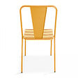 OVIALA - Chaise de jardin bistrot en métal jaune - Dieppe - vignette