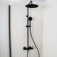 ESSEBAGNO - Lollipop II colonne de douche mécanique noire mat 250 - vignette