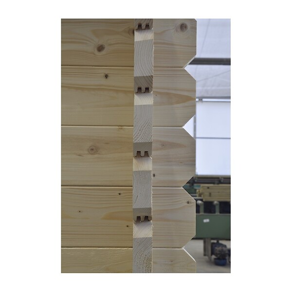 ALTANKA - Abri de jardin en bois - 20m2 - 5x4m - Ep. 40mm - Couleur: naturel - DOM598 - large