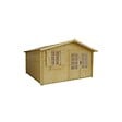 ALTANKA - Abri de jardin en bois - 16m2 - 4x4m - Ep. 28mm - Couleur: naturel - DOM130 - vignette