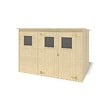 ALTANKA - Abri de jardin en bois 4.86 m2 - 2.7x1.8 m - Couleur: naturel - DOM421 - vignette