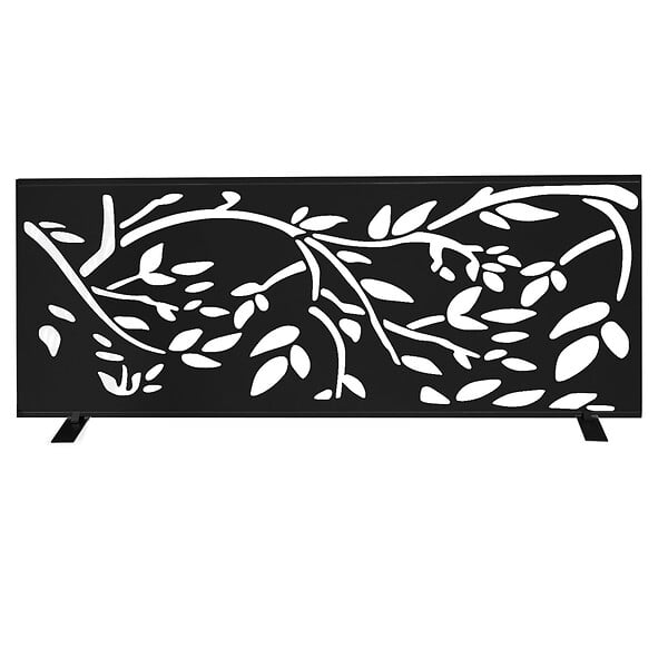 ID MARKET - Panneau décoratif universel 150 x 50 CM LIS noir mat - large
