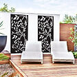 ID MARKET - Panneau décoratif universel 150 x 50 CM LIS noir mat - vignette
