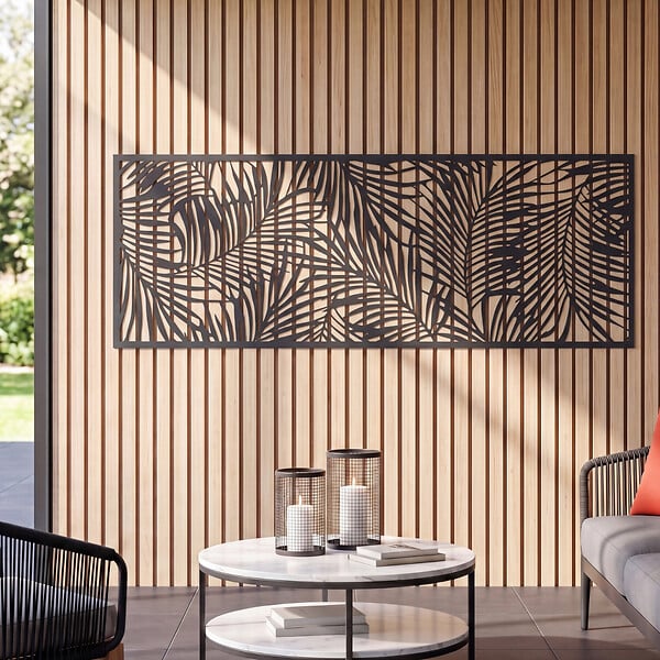 ID MARKET - Panneau décoratif universel 150 x 50 CM PALM gris - large