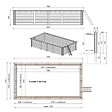 ALTANKA - Piscine hors sol en bois AQUA 7 x 3.75 - H.1.45 m, gris clair,  - BAS7308OSPU2 - vignette