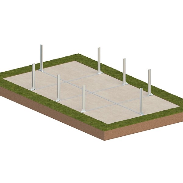 ALTANKA - Piscine hors sol en bois AQUA 7 x 3.75 - H.1.45 m, gris clair,  - BAS7308OSPU2 - large