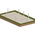 ALTANKA - Piscine hors sol en bois AQUA 7 x 3.75 - H.1.45 m, gris clair,  - BAS7308OSPU2 - vignette