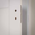 COULICOOL - Bloc-Porte Blanc Laqué Damier H. 204 x l. 73 cm - Poussant Gauche - vignette