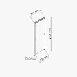COULICOOL - Bloc-Porte Blanc Laqué Plane H. 204 x l. 73 cm - Poussant Droit - vignette