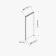 COULICOOL - Bloc-Porte Blanc Laqué Plane H. 204 x l. 83 cm - Poussant Gauche - vignette