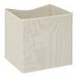 5 FIVE SIMPLY SMART - Boîte Mix'n Modul 31x31cm beige tissu et carton - vignette
