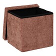 5 FIVE SIMPLY SMART - Pouf Mix'n Modul pliable 31x31cm terracotta - vignette