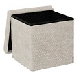 5 FIVE SIMPLY SMART - Pouf Mix'n Modul 31x31cm beige - vignette