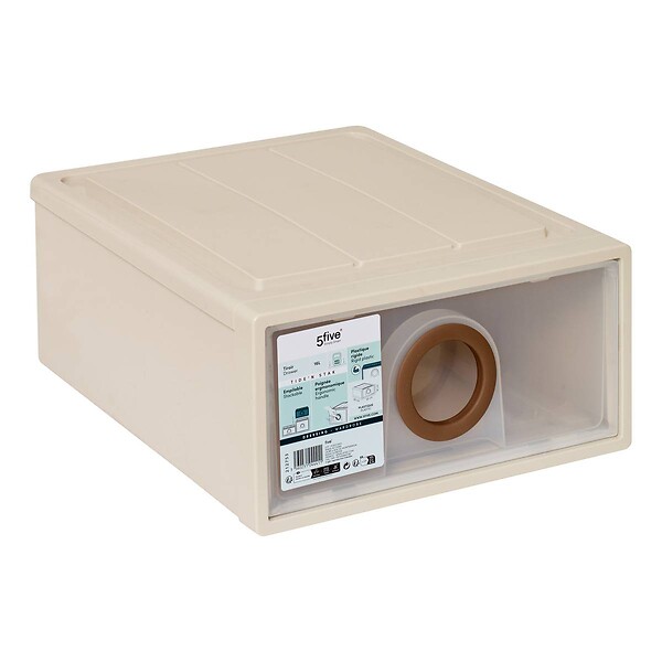 5 FIVE SIMPLY SMART - Bloc Tiroir Tide'n Stak empilable 16L - large