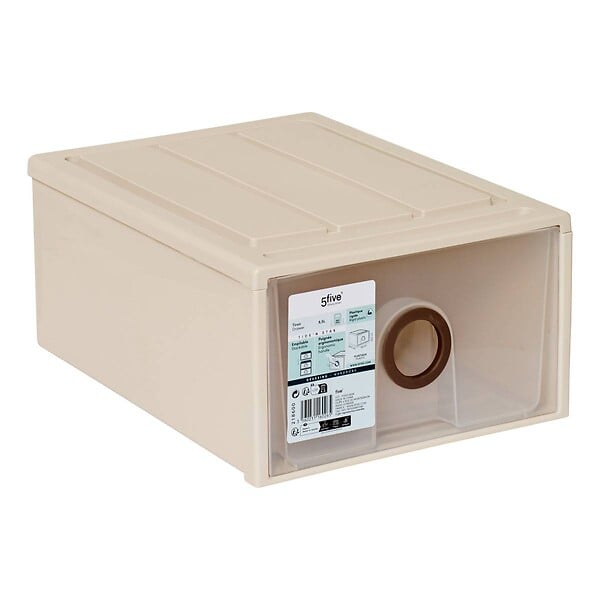 5 FIVE SIMPLY SMART - Tiroir Tide'n stak 8,5L beige - large