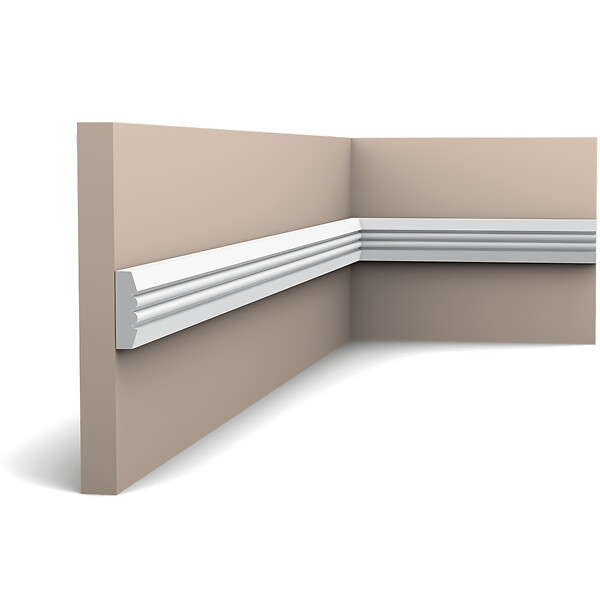 ORAC DECOR - P5021 Cimaise murale Orac Decor - 3x1x200cm (h x p x L) - moulure décorative polyuréthane Carton complet - large