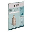 5 FIVE SIMPLY SMART - Meuble de rangement Tissa 4 tiroirs beige - vignette