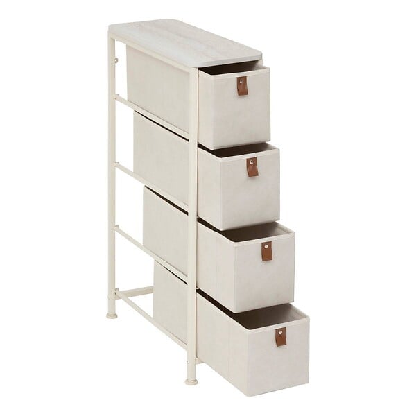 5 FIVE SIMPLY SMART - Meuble de rangement Tissa 4 tiroirs beige - large