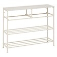 5 FIVE SIMPLY SMART - Console 2 tiroirs Tissa avec range-chaussure beige - vignette