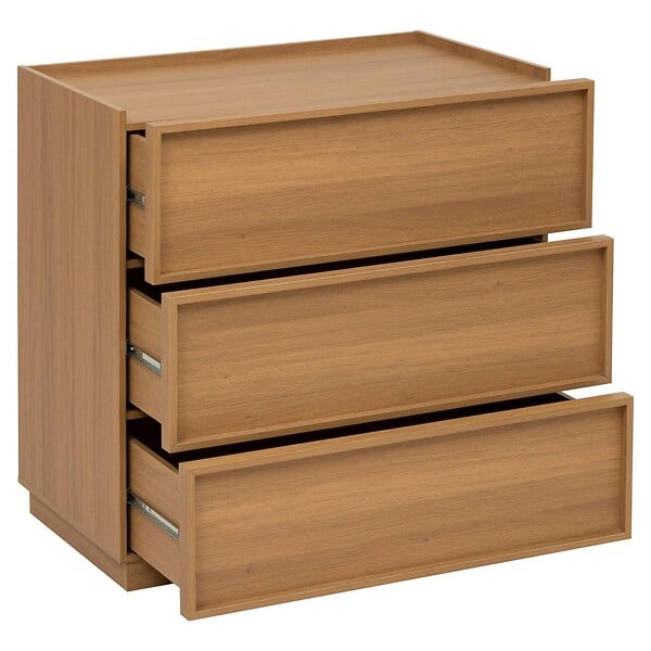 5 FIVE SIMPLY SMART - Commode Framy 3 tirois bois foncé - large