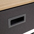 5 FIVE SIMPLY SMART - Console 2 tiroirs Tissa avec range-chaussure gris foncé - vignette