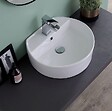 KIAMAMI VALENTINA - Lavabo Ovale À Poser En Céramique 44 Cm De Profondeur - vignette