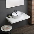KIAMAMI VALENTINA - Lavabo Ovale À Poser En Céramique 44 Cm De Profondeur - vignette